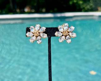 Chanel Rhinestone Clip Earrings ~$695