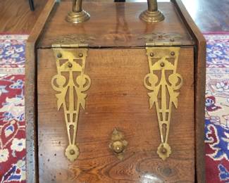 Antique English coal scuttle