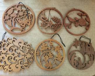 Wood cut medallions