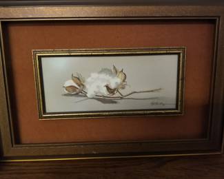 Framed watercolor