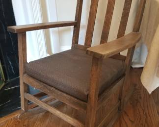 Antique Arts & Crafts style rocking chair