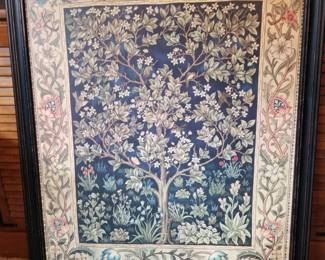 William Morris framed print on board