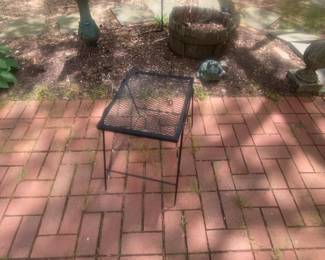 Vintage Iron Steel Table