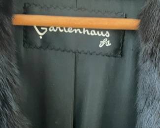 Vintage Gartenhaus Natural Ranch  Full-Length Mink Fur Coat
