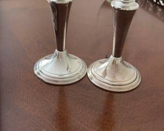 Gotham Sterling Silver Candlesticks 