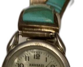 Anasazi Sterling Silver and Turquoise Inlay Watch