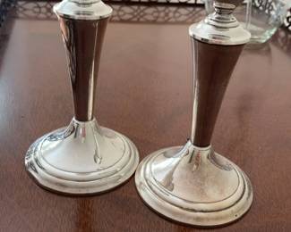 Gotham Sterling Silver Candlesticks 
