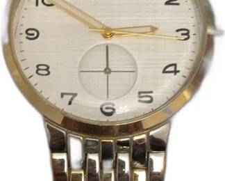  Large classic style face TGF/6057TT Two-Tone Stainless Steel Watch with Textured Dial