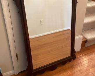 Classic Rectangular Wood Framed Wall Mirror