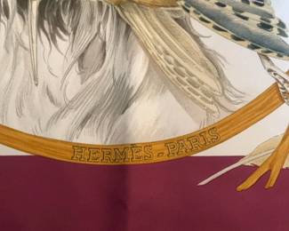 Hermès Silk Scarf  Chiens Au Rapport