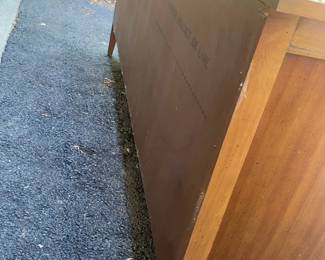 Vintage Mid-Century Modern Nine-Drawer Credenza Dresser