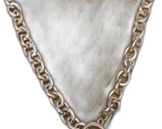 Tiffany & Co. Sterling Silver Padlock Toggle Necklace