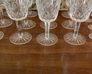 Waterford Linsmore Cut Crystal Glassware Set 12 each of water, wine, champagne and cordial