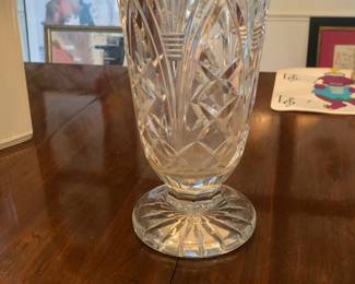 Waterford Linsmore Elegant Crystal Footed Flower Vase