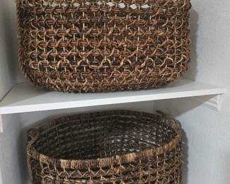 Large wicker baskets