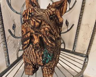 Wooden Scottie dog