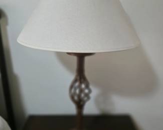End table with table light