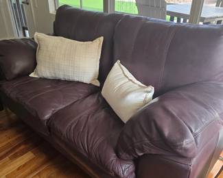Top Grain Leather Loveseat