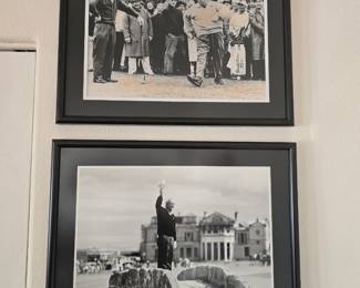 2 Golf framed Arnold Palmer & Jackie Gleason pictures