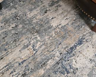 10 x 12 blue, Grey & off white area rug