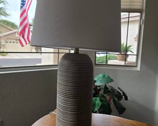 Resin table lamp
