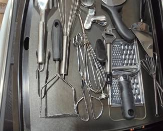 Several utensils