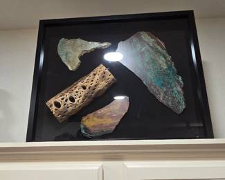 Framed shadow box with Arizona naturals