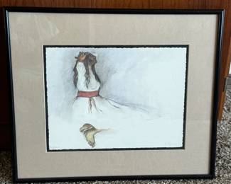 RC Gorman "Woman with Red Belt"