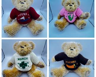 Bear with monthly sweaters