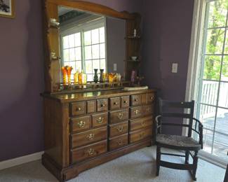 Pine Dresser, Carnival Glass