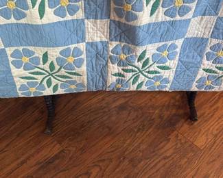 Antique Quilt, some damage on edge 