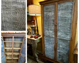 Antique Pie Safe with original pierced tin doors