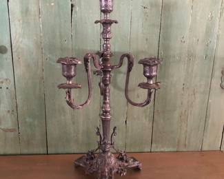 Vintage three arm candelabra