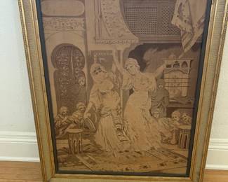 Framed Gobelin tapestry