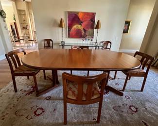 Dyrlund, Danish, 1960s, teak dining set (table + 4 chairs)