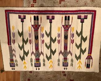 Navajo Yei Rug with Holy People (Colorado 1950)