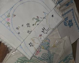 Embroidered linens