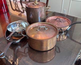 Matfer Bourgeat Copper cookware pieces