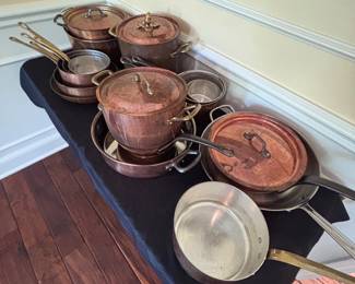 Bourgeat / Mauviel/ Ruffoni Copper Cookware - Beautiful pieces