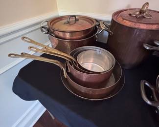 Ruffoni Copper cookware pieces