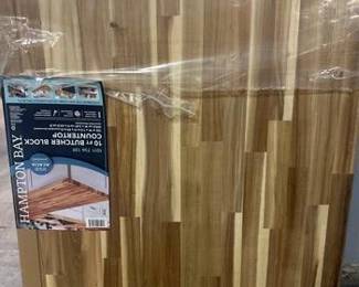 10ft Butcher Block Countertop, Solid Acacia (Unfinished)