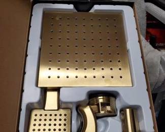 Dorind 8" square showerhead with handheld shower
