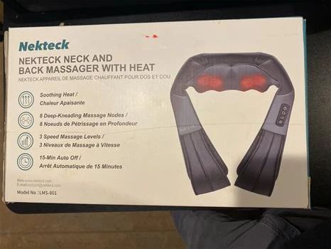 Nekteck Shiatsu Neck Massager with Heat