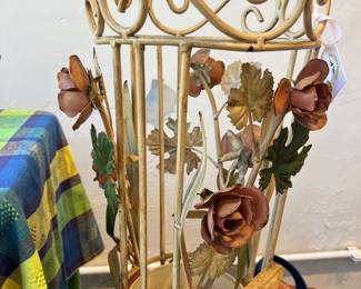 French tole umbrella stand 