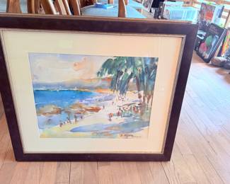Eric Wiegardt Original Watercolor Framed with COA