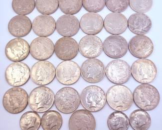 Peace Dollars & Morgan Silver Dollars 
