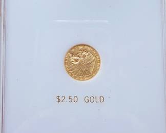 $2.50 Gold Indian Coin in Case