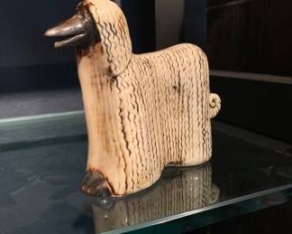 1972 Lisa Larson for Gustavsberg Afghan Hound Dog Figurine