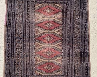 Hand Knotted Bokhara Area Rug