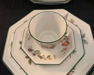 Johnson Brothers "Fresh Fruit" Octagon China Set